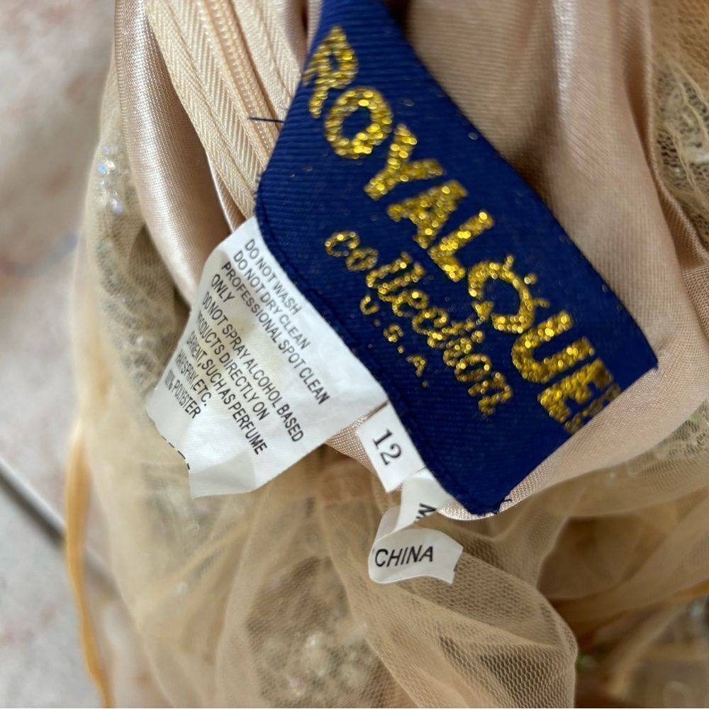 Royal queen rhinestone runway dress beaded bodycon sparkle crystal gems see thru - Picture 7 of 8